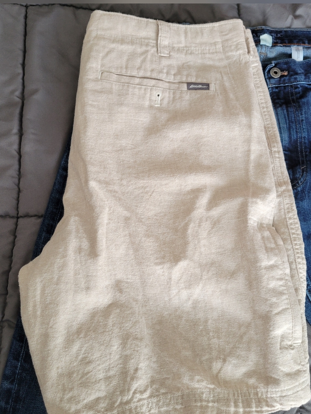 Light Beige Linen EddieBauer Shorts